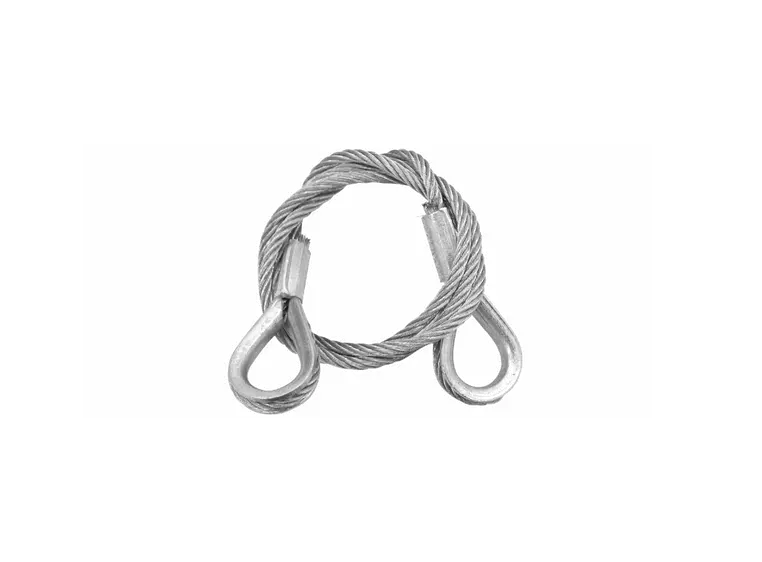 EUROLITE Steel rope 600x3mm silver with thimbles 